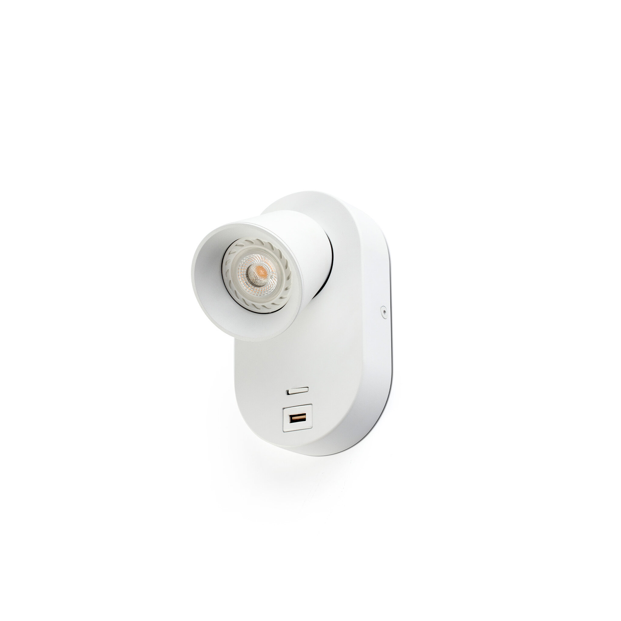 CORB USB A белый настенный светильник