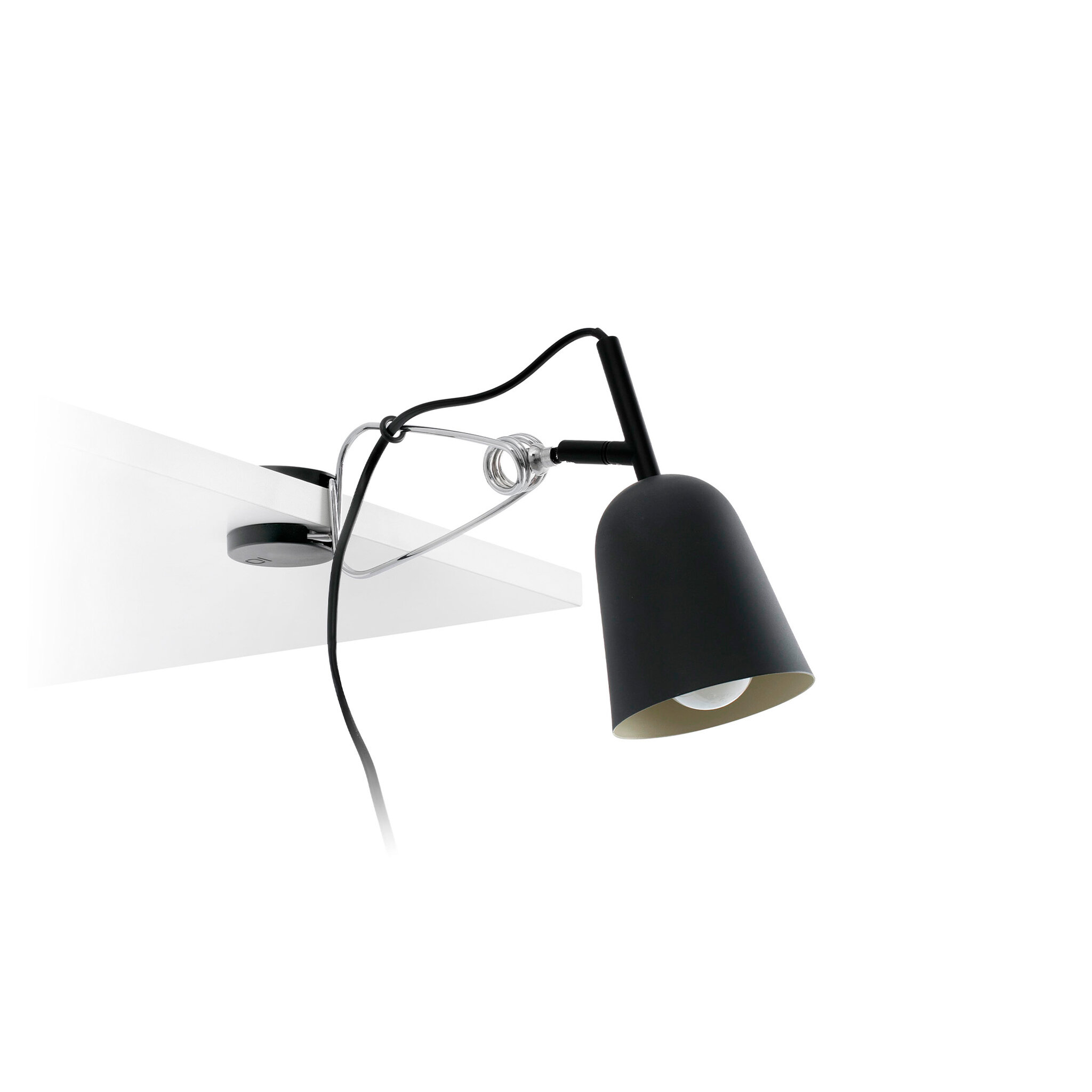 STUDIO черный and cream clip lamp
