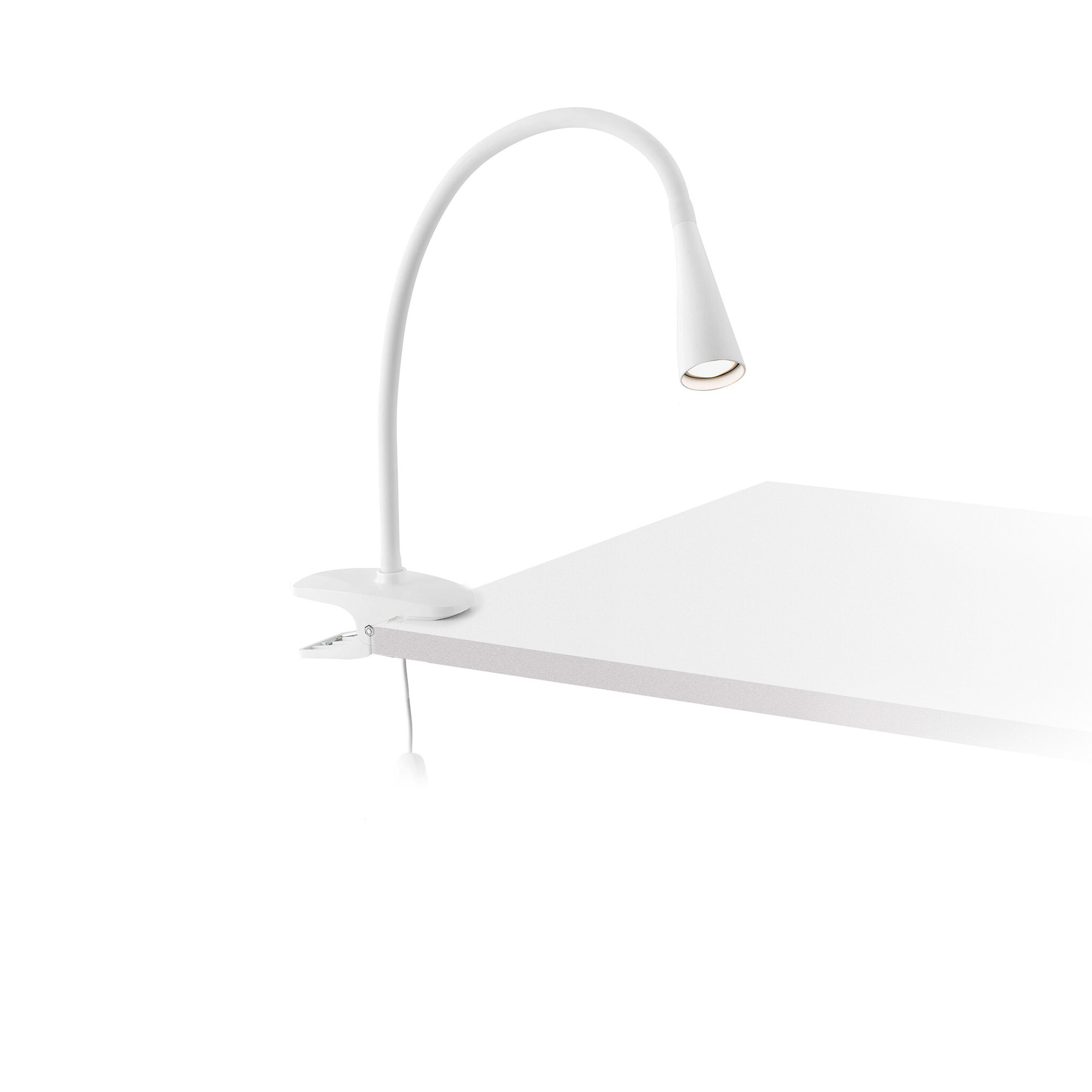 LENA белый clip lamp